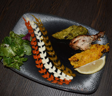 Chicken specialities in Elai restaurant Basingstoke