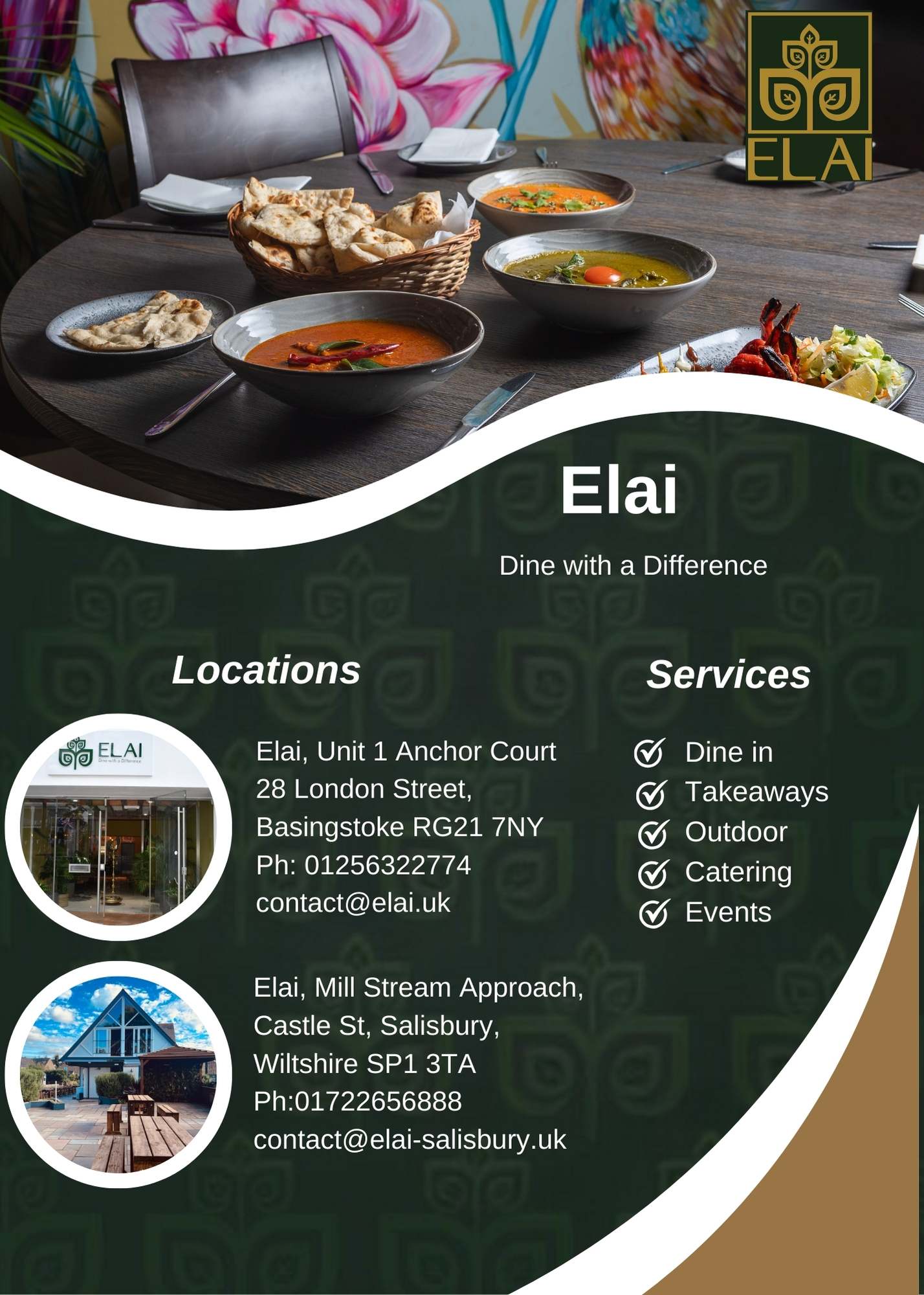 Elai | South Indian Restaurant and Bar, Basingstoke 
